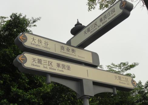 东部华侨城导向标识系统